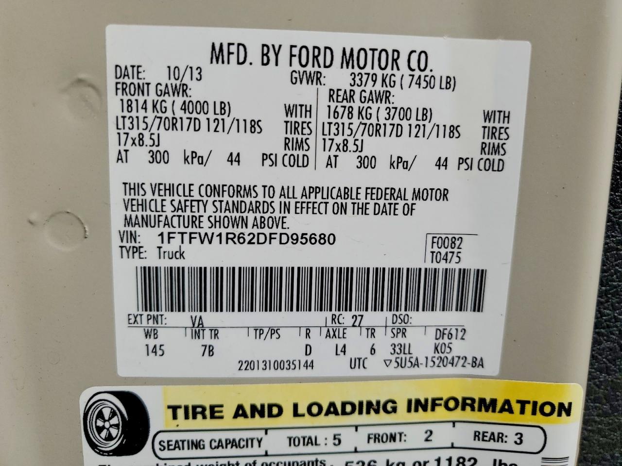 2013 Ford F150 SVT Raptor