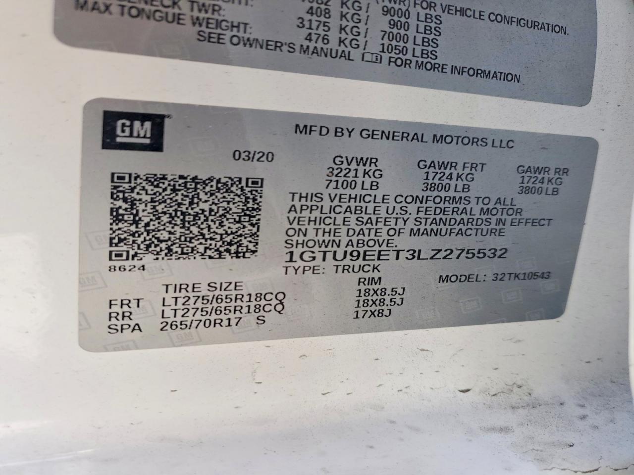 2020 GMC Sierra K1500 AT4