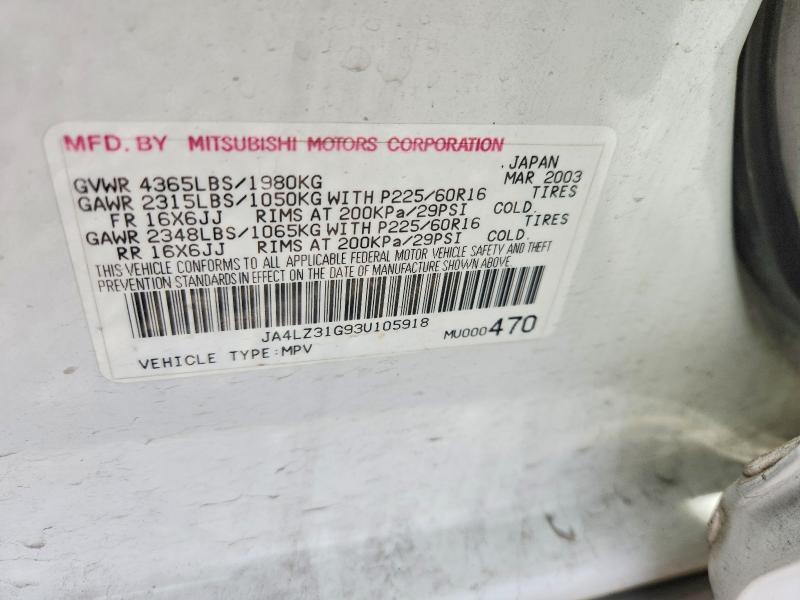 2003 Mitsubishi Outlander ls