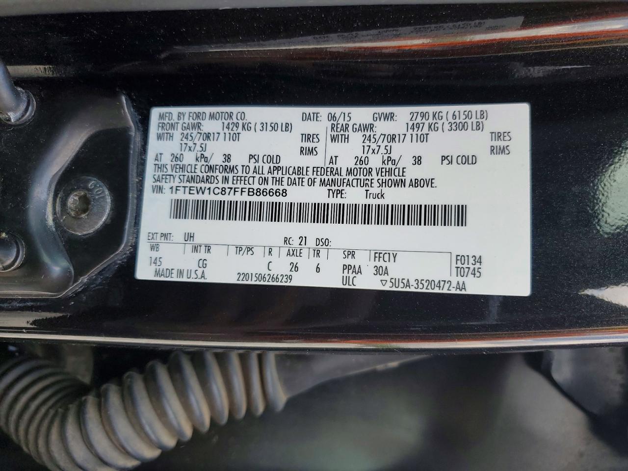 2015 Ford F150 Supercrew
