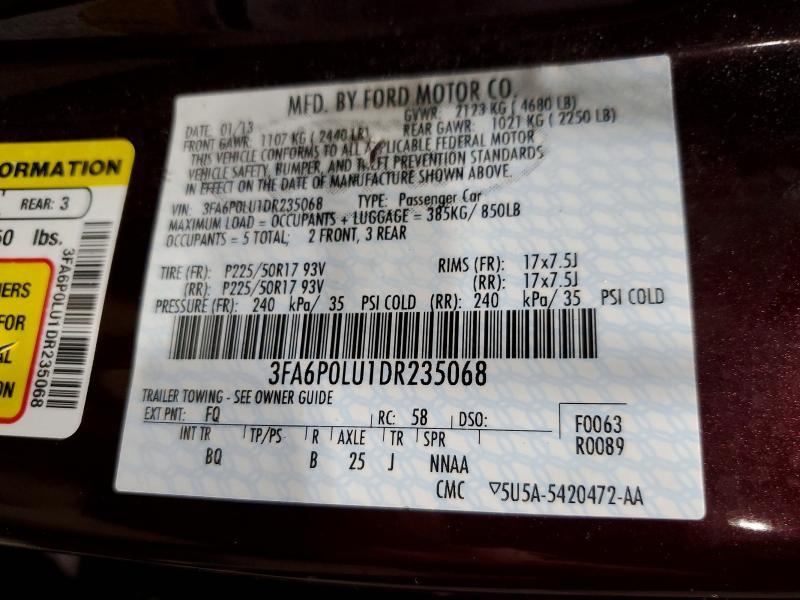 2013 Ford Fusion se Hybrid