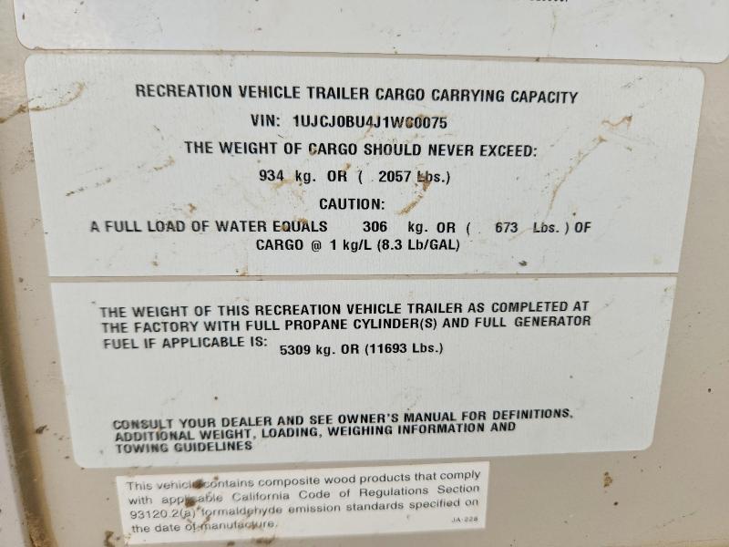 2018 Jayco Jay Recreational Vehicle (RV)