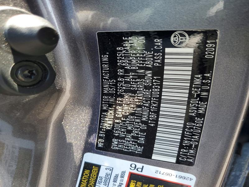 2015 Lotus Camry le