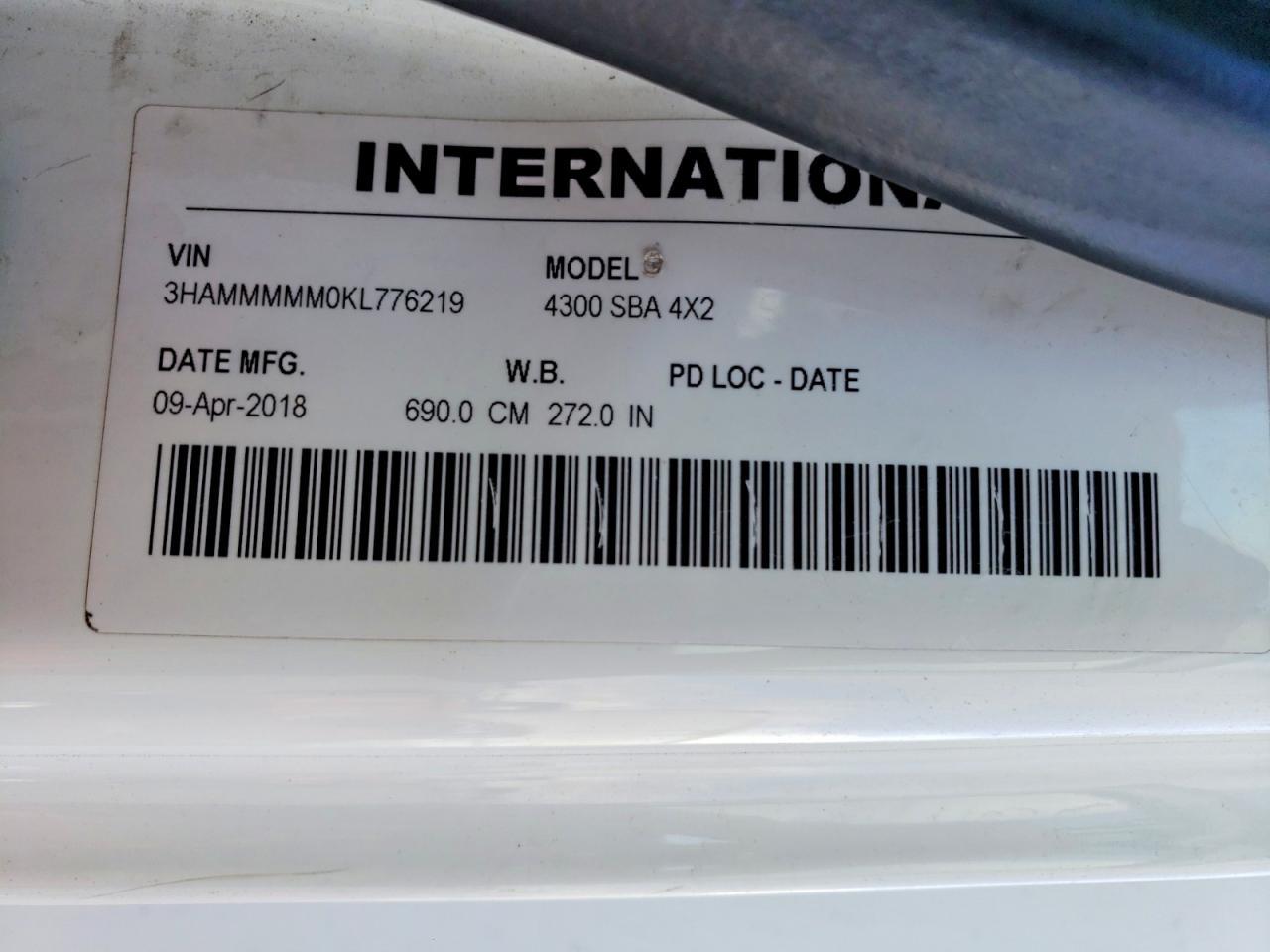 2019 International 4000 4300