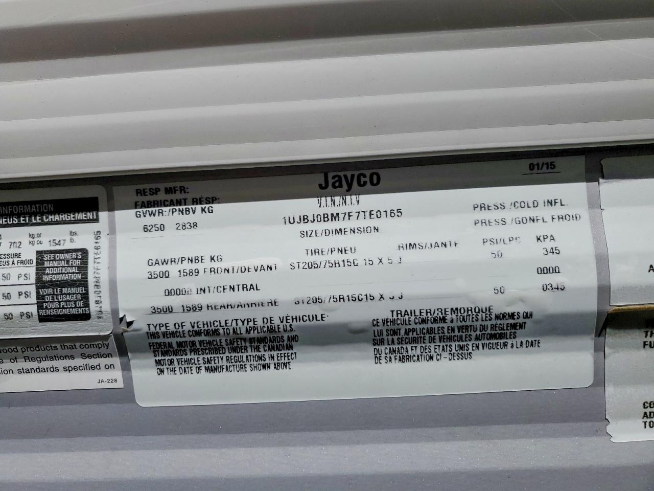 2015 Jayco CO JAY Flight Camper