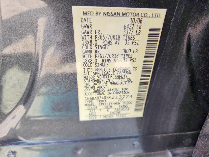 2007 Nissan Titan XE FFV