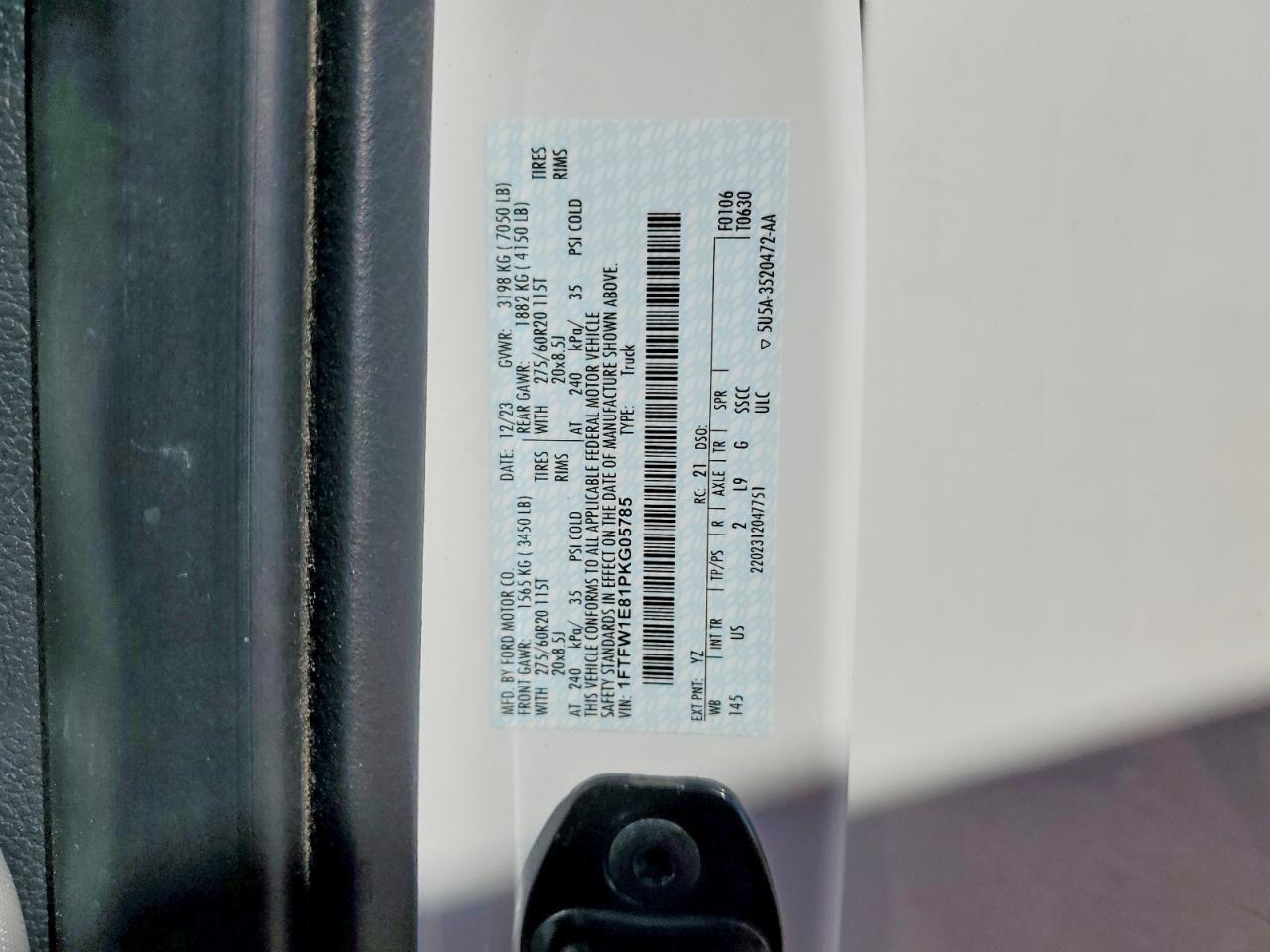 2023 Ford F150 Supercrew