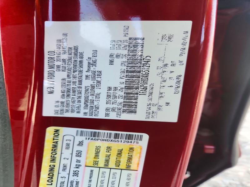 2016 Ford Fusion se