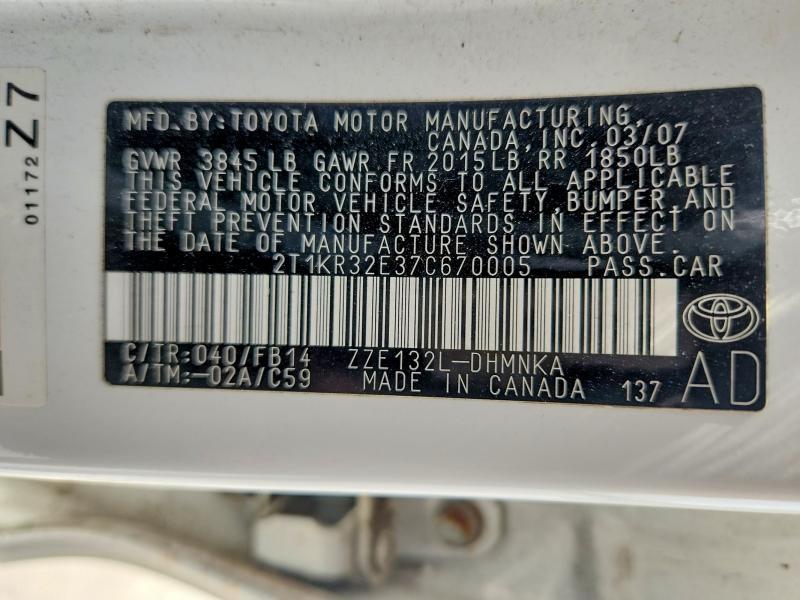 2007 Toyota Corolla Matrix xr