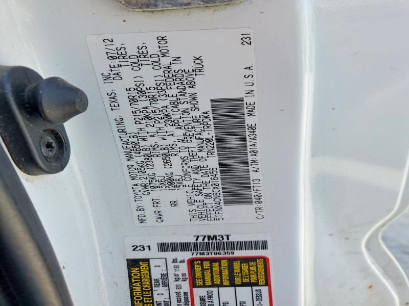 2012 Toyota Tacoma Base