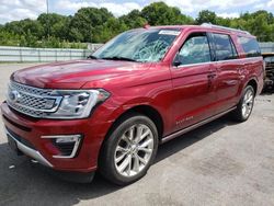 Ford Expedition max Platinum salvage cars for sale: 2019 Ford Expedition Max Platinum