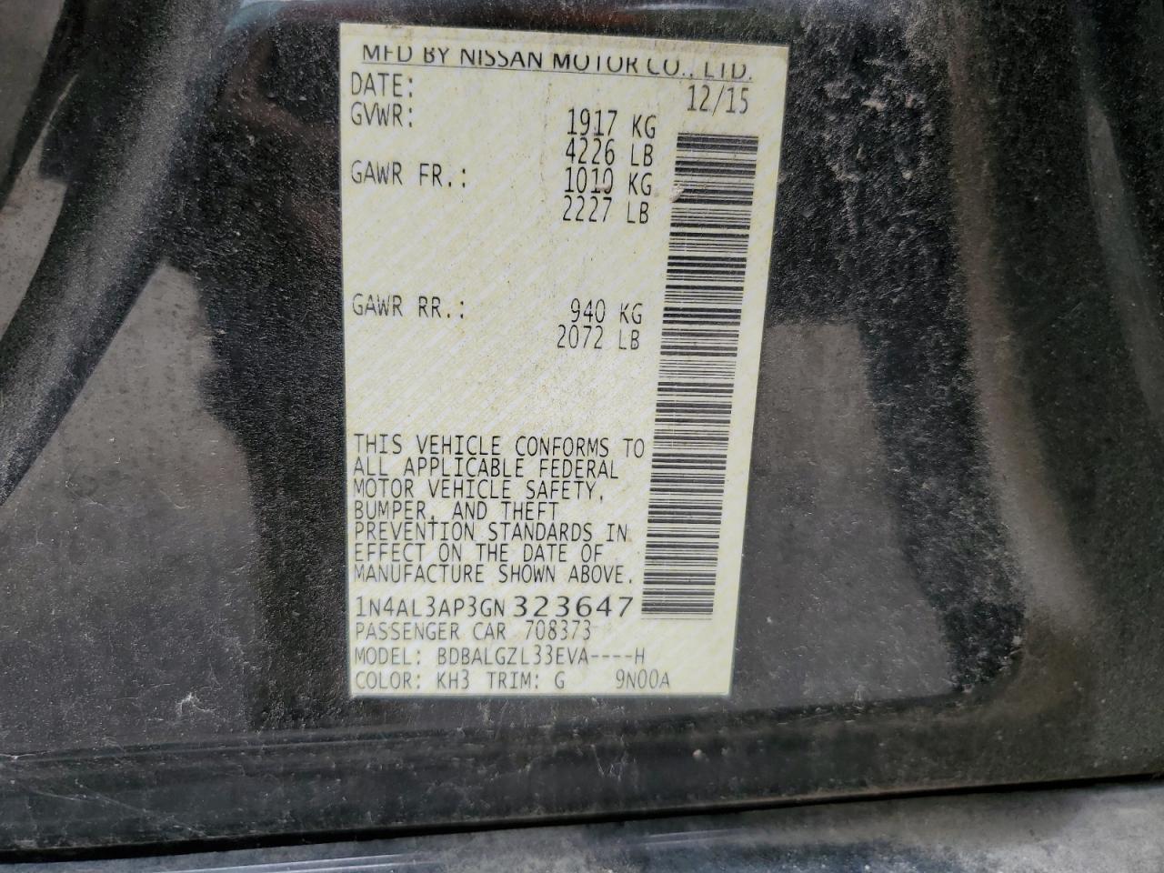 2016 Nissan Altima 2.5