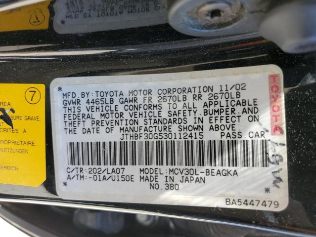2003 Lexus Es 300 Base