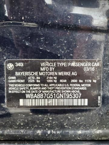 2016 BMW 340 XI