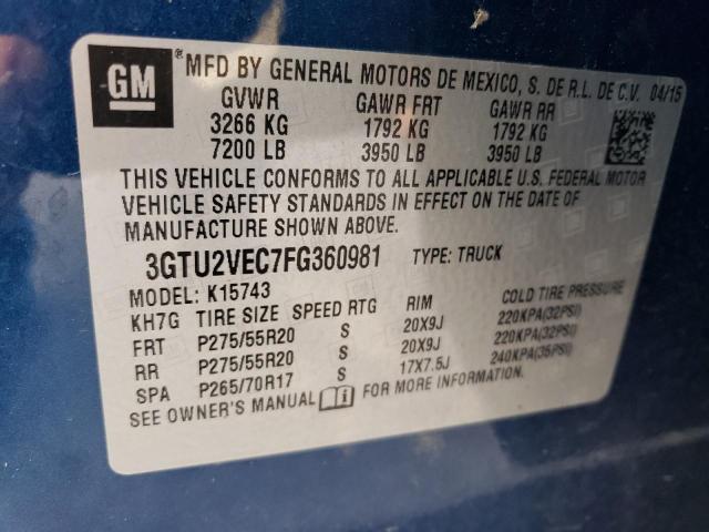 2015 GMC Sierra K1500 SLT
