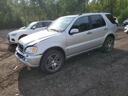 Mercedes-Benz salvage cars for sale: 2002 Mercedes-Benz ML 500