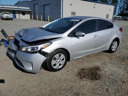 Salvage cars for sale from Copart Arlington, WA: 2017 KIA Forte LX