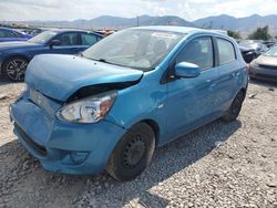 Mitsubishi Mirage salvage cars for sale: 2015 Mitsubishi Mirage DE