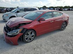 Salvage cars for sale from Copart San Antonio, TX: 2017 Hyundai Elantra SE