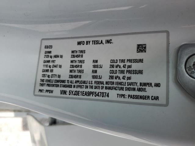 2023 Tesla Model 3