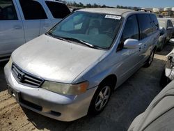 Honda Odyssey ex salvage cars for sale: 2002 Honda Odyssey EX