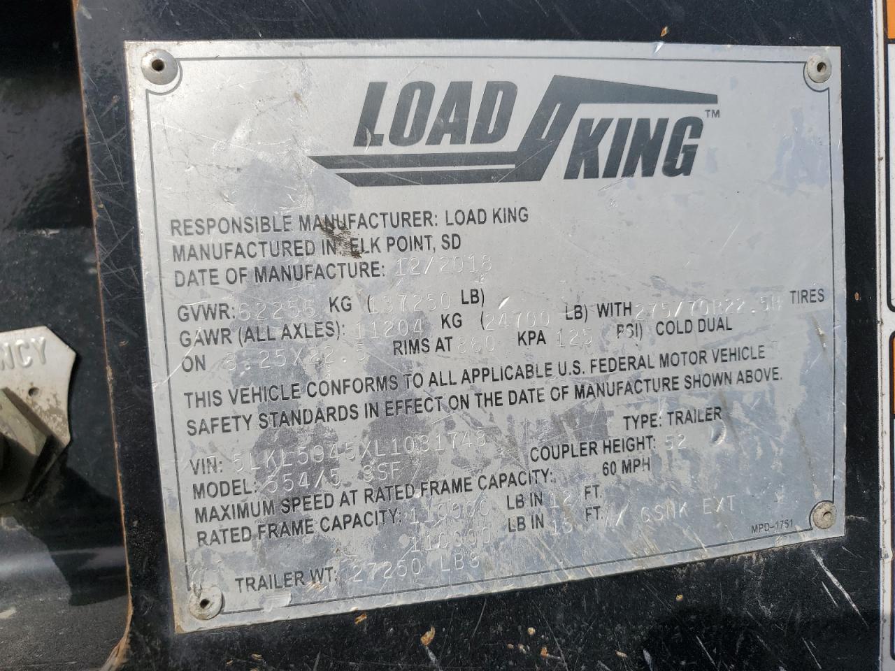 2020 Load Trailer