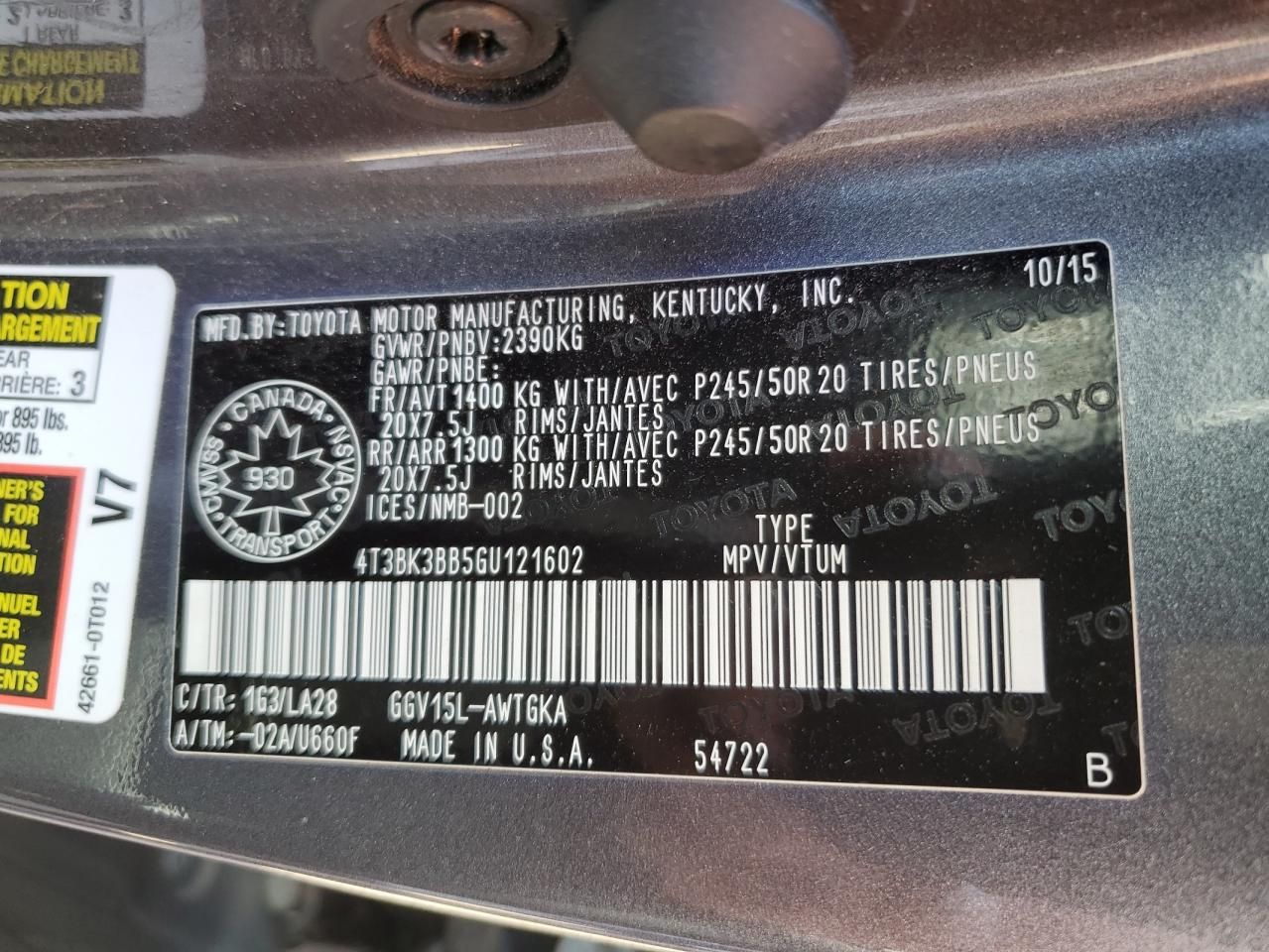 2016 Toyota Venza xle