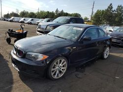 BMW 1 Series salvage cars for sale: 2012 BMW 135 I