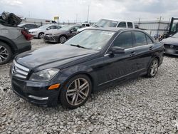 Mercedes-Benz c-Class salvage cars for sale: 2012 Mercedes-Benz C 300 4matic