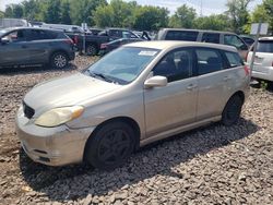 Toyota salvage cars for sale: 2003 Toyota Corolla Matrix XR