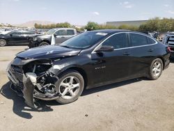 Chevrolet salvage cars for sale: 2017 Chevrolet Malibu LS