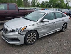 Salvage cars for sale from Copart Leroy, NY: 2017 Hyundai Sonata Sport