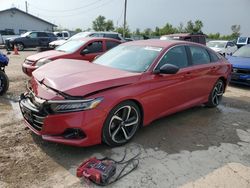 Salvage cars for sale from Copart Pekin, IL: 2021 Honda Accord Sport