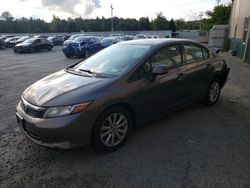 Honda Civic salvage cars for sale: 2012 Honda Civic LX