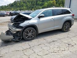 Toyota Highlander salvage cars for sale: 2018 Toyota Highlander SE