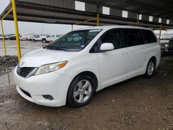 Toyota Sienna le salvage cars for sale: 2011 Toyota Sienna LE