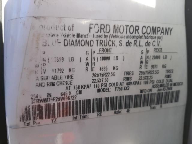 2009 Ford F750 Super Duty