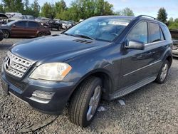 Mercedes-Benz salvage cars for sale: 2011 Mercedes-Benz ML 350 4matic