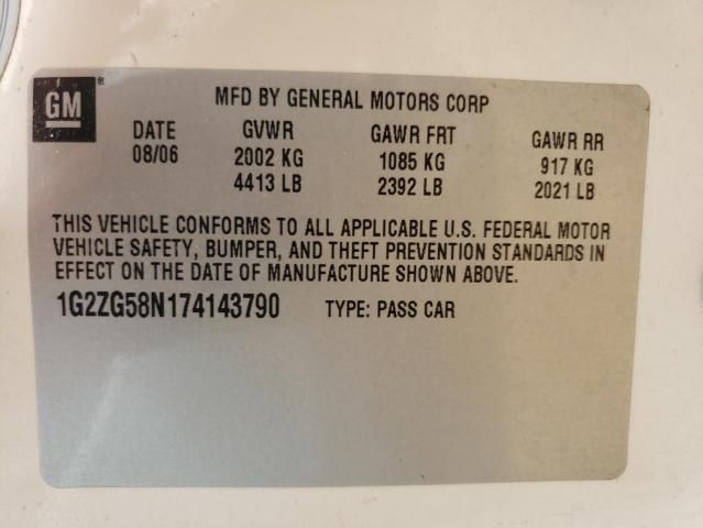 2007 Pontiac G6 Base