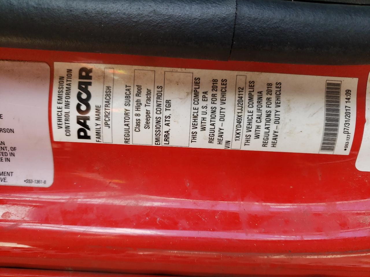 2018 Kenworth Construction T680