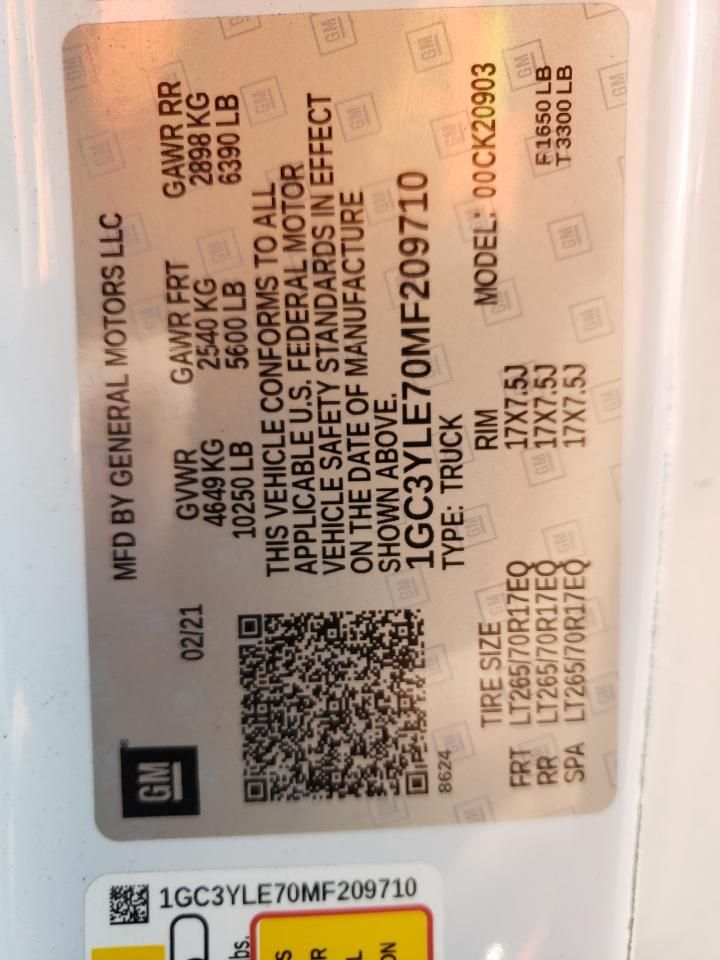 2021 Chevrolet Silverado K2500 Heavy Duty