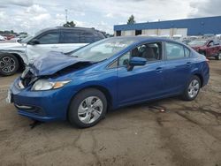 Honda salvage cars for sale: 2014 Honda Civic LX