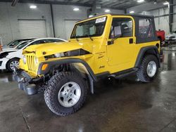 Jeep Wrangler salvage cars for sale: 2000 Jeep Wrangler / TJ Sport