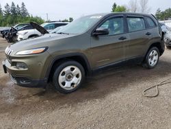 Vehiculos salvage en venta de Copart Ontario Auction, ON: 2015 Jeep Cherokee Sport