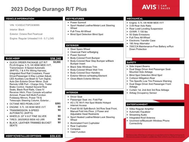 2023 Dodge Durango R/T