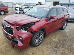 Toyota Highlander salvage cars for sale: 2021 Toyota Highlander Hybrid Platinum