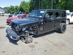 Jeep salvage cars for sale: 2023 Jeep Wrangler Sahara 4XE