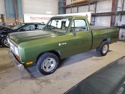 Salvage trucks for sale at Eldridge, IA auction: 1987 Dodge D-SERIES D150