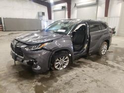 Toyota Highlander salvage cars for sale: 2024 Toyota Highlander LE