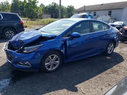 Salvage cars for sale from Copart York Haven, PA: 2018 Chevrolet Cruze LT